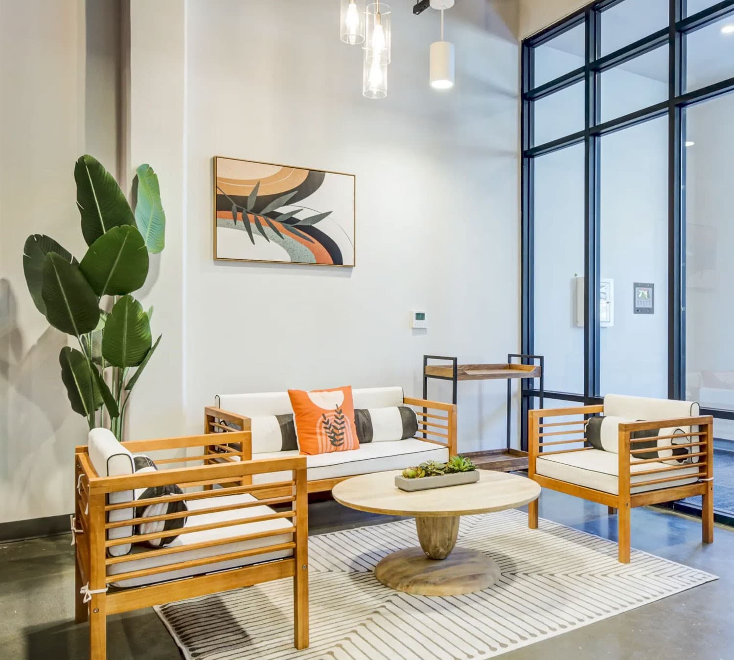 Residential amenity and model-space furnishings at Roystone Apartments, view 1